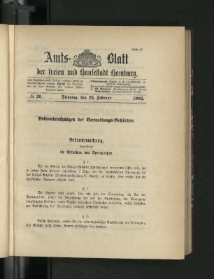 No. 26. 25. Februar. 1902.
