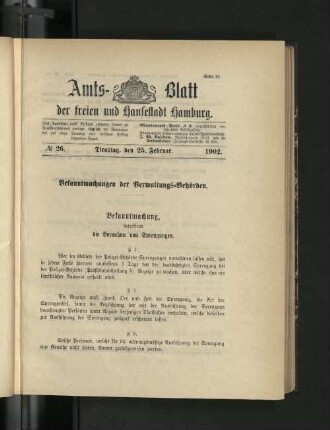 No. 26. 25. Februar. 1902.