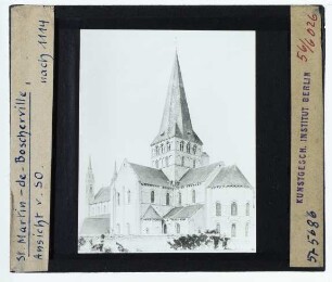 Saint-Martin-de-Boscherville, Saint-Georges : Südost-Ansicht