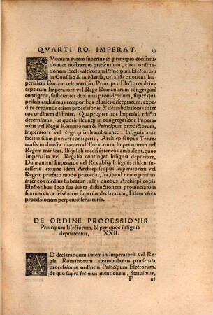 Aurea bulla Caroli quarti Romanorum Imperatoris & regis Bohemiae R, &c.