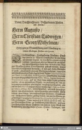 Dedication-Schrifft