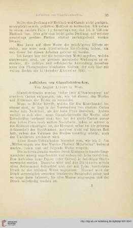 Aufkleben von Glanzlichtdrucken