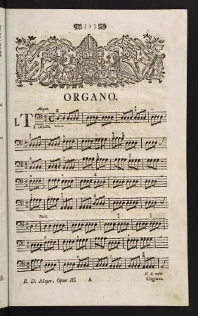1-32, Opus III. Organo.