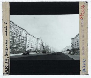 Berlin, Stalinallee (heute Karl-Marx-Allee)