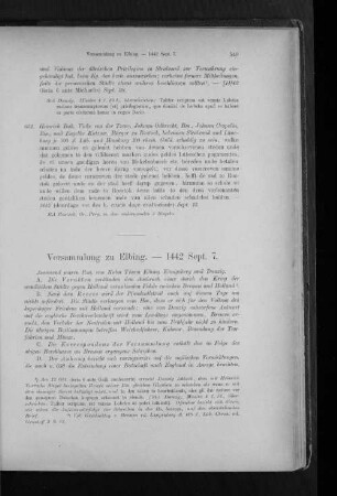 Versammlung zu Elbing. - 1442 Sept. 7.