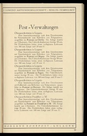 Post-Verwaltungen
