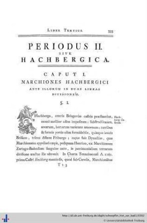 II. Periodus Hachbergica.