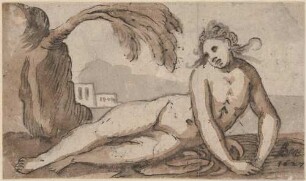 Liegende weibliche Figur