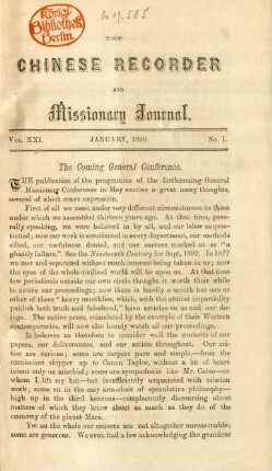 No. 1. January, 1890