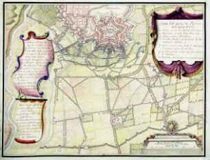 WHK 13 Spanischer Sukzessionskrieg 1701-1713 bis zum Frieden von Rastatt: Karte der Belagerung von Turin, 1706