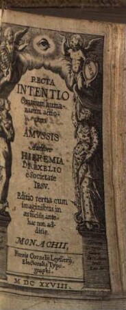 Recta Intentio Omnium humanarum actionum Amvssis