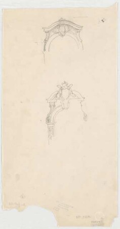 Thiersch, Friedrich von; München; Justizpalast - Torbogen mit Supraporte (Teilansichten)
