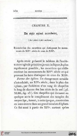 Chapitre X: Du style ogival secondaire
