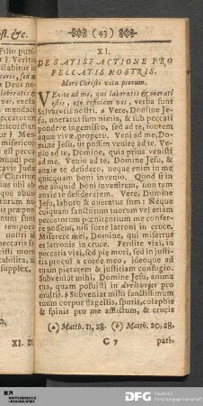 XI. De Satisfactione Pro Peccatis Nostris.