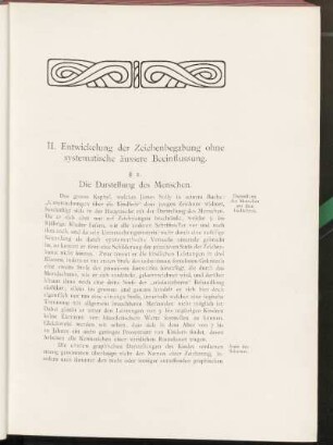 II. Entwicklung der Zeichenbegabung ohne systematische äussere Beeinflussung.