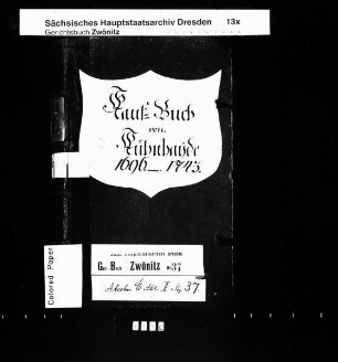 Gerichtshandelsbuch von Kühnhaide (bei Zwönitz), Bd. 1