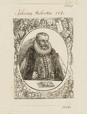 Johannes Halbritteri, erstmals erschienen in: Erhard Cellius, "Imagines Professorum", Tübingen 1596