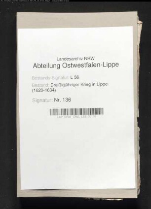 Kriegslasten der Lippe-Brakischen Ämter