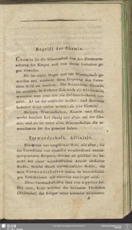 Verwandtschaft. Affinität