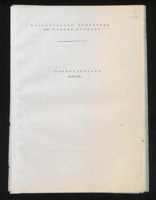 1938/39: Jahresbericht ... - 1938/39