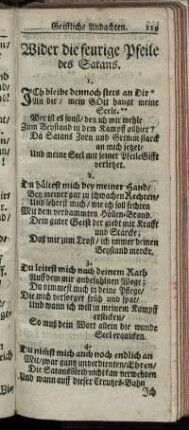 Wider die feurige Pfeile des Satans. - Gelassenheit unter Göttliche Regierung.