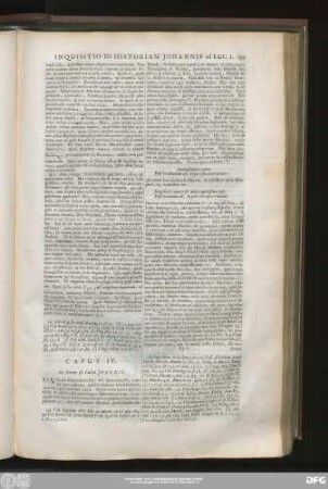 Caput IV. De Morte & Cultu Ioannis.