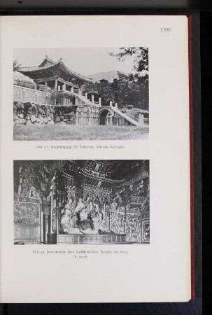 Abb. 48. Innenansicht eines buddhistischen Tempels bei Seoul. 18. Jahrh.