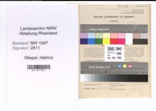 Entnazifizierung Helmut Stiepel , geb. 02.08.1914 (Arzt)