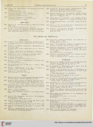 VII. Schrift und Buchwesen