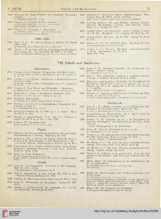 VII. Schrift und Buchwesen