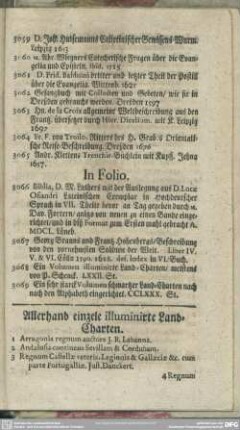 Allerhand einzelne illuminirte Land-Charten
