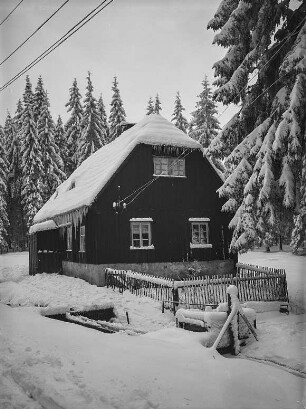 Torfhaus beim Torfstich am Kamm Deutscheinsiedel
