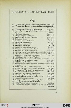 Glas (Nr. 865-899)