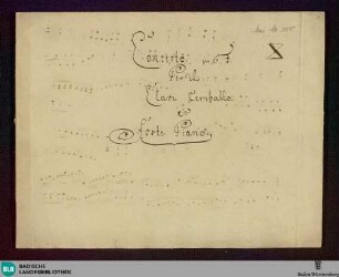 Concertos. Arr - Don Mus.Ms. 1055 : cemb; F