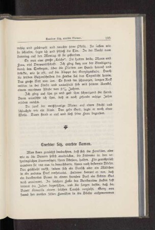 Ererbter Sitz, ererbte Namen.