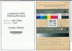 Entnazifizierung Wilhelm Lampen , geb. 09.08.1914 (Arzt)