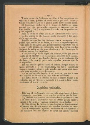 Caprichos policiales.