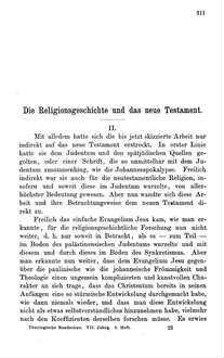 Die Religionsgeschichte und das neue Testament. II.