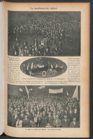La manifestación radical
