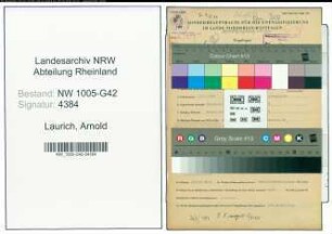 Entnazifizierung Arnold Laurich , geb. 22.09.1893 (Dreher)