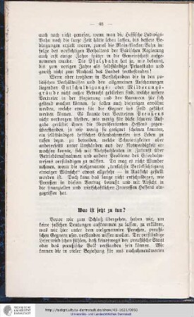 Was ist jetzt zu tun
