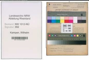 Entnazifizierung Wilhelm Kampen , geb. 27.01.1907 (Landwirt)