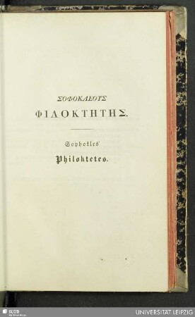 Sophokleus Philoktetes - Sophokles' Philoktetes
