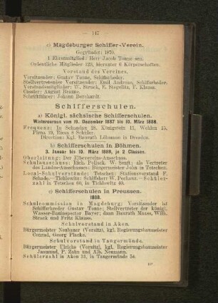c) Magdeburger Schiffer-Verein.