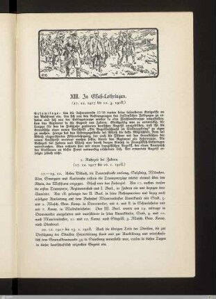 1. Ruhezeit bei Zabern