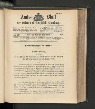 No. 233, 26. September 1916
