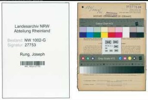 Entnazifizierung Joseph Rung, geb. 21.09.1900 (Haendler)