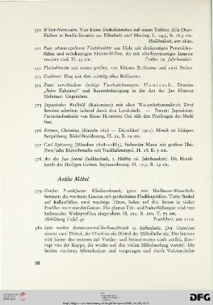 Antike Möbel (Nr. 379-401)