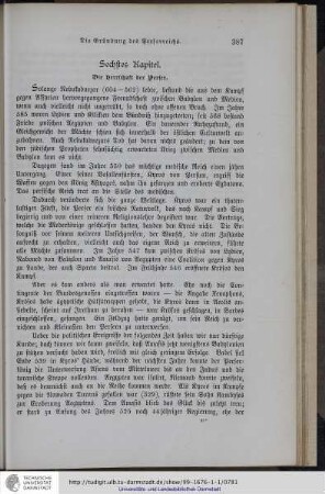 Sechstes Kapitel. Die Herrschaft der Perser