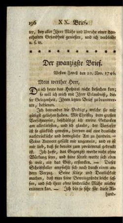 Der zwanzigste Brief